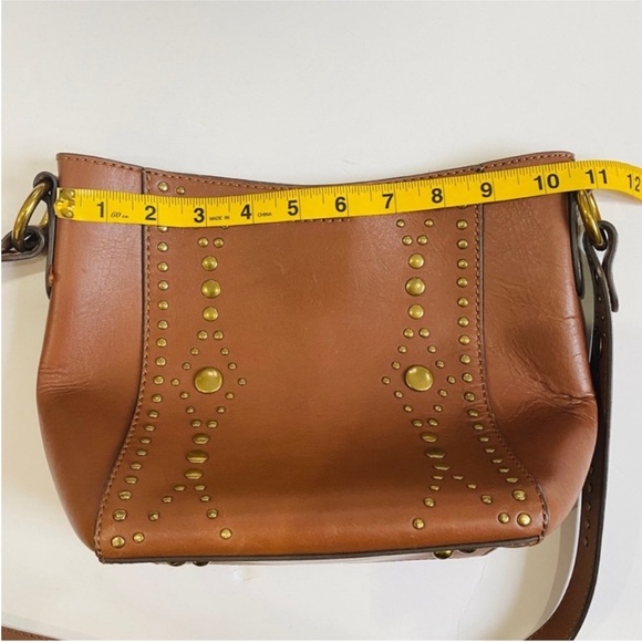 Frye studded leather crossbody bag NEW - Picture 8 of 15